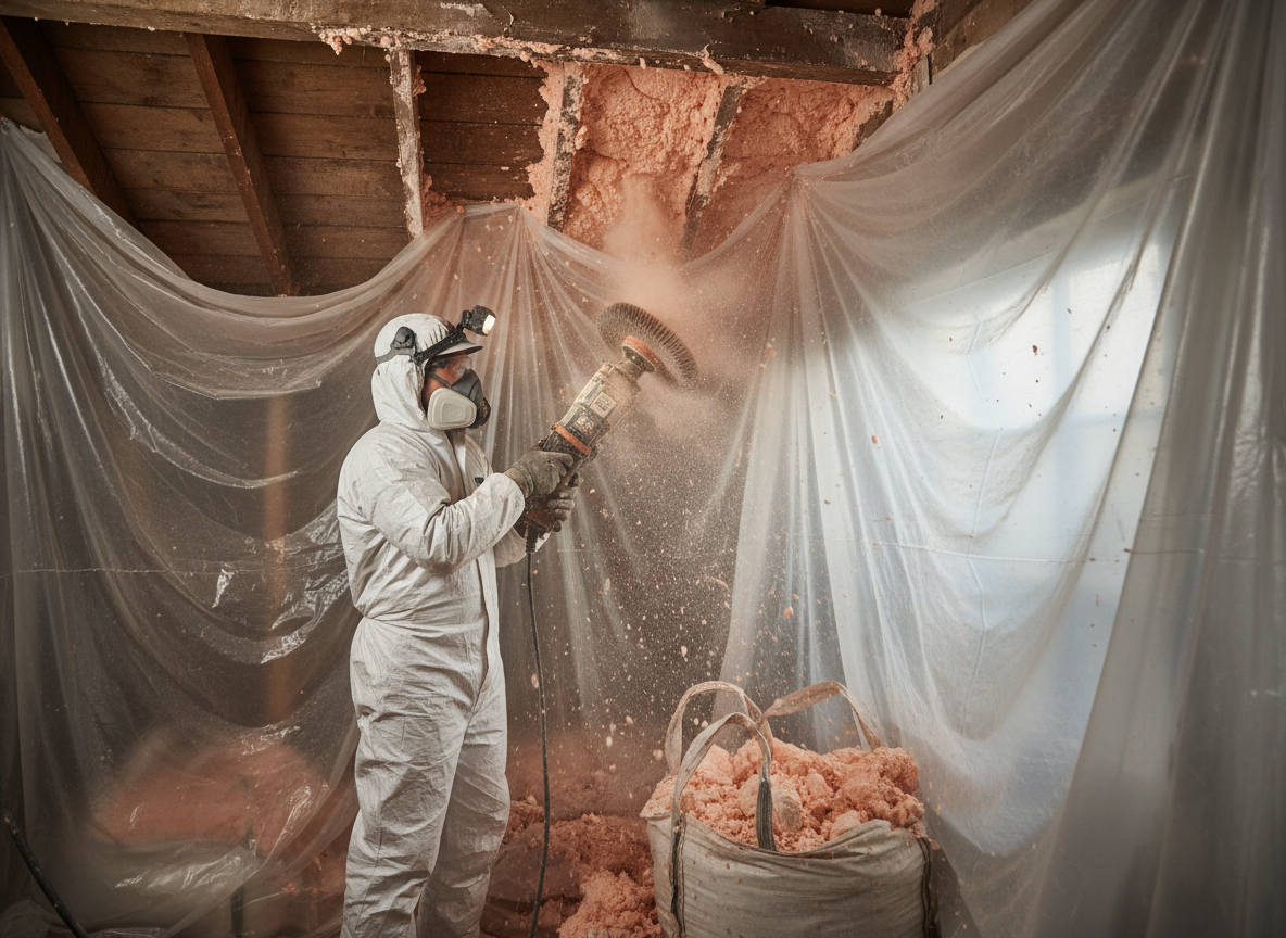 Closed Cell Spray Foam Removal in Plymouth, Devon