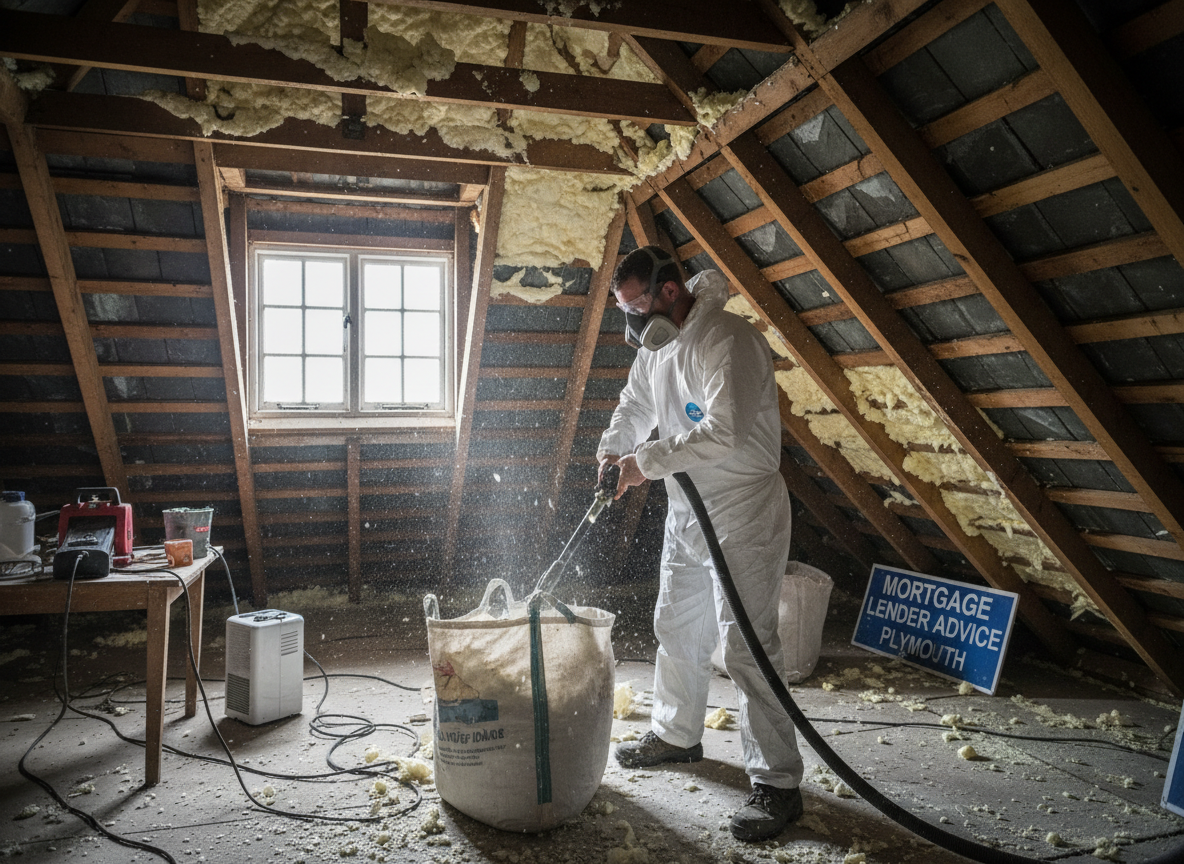 Mortgage Lender Spray Foam Removal in Plymouth, Devon