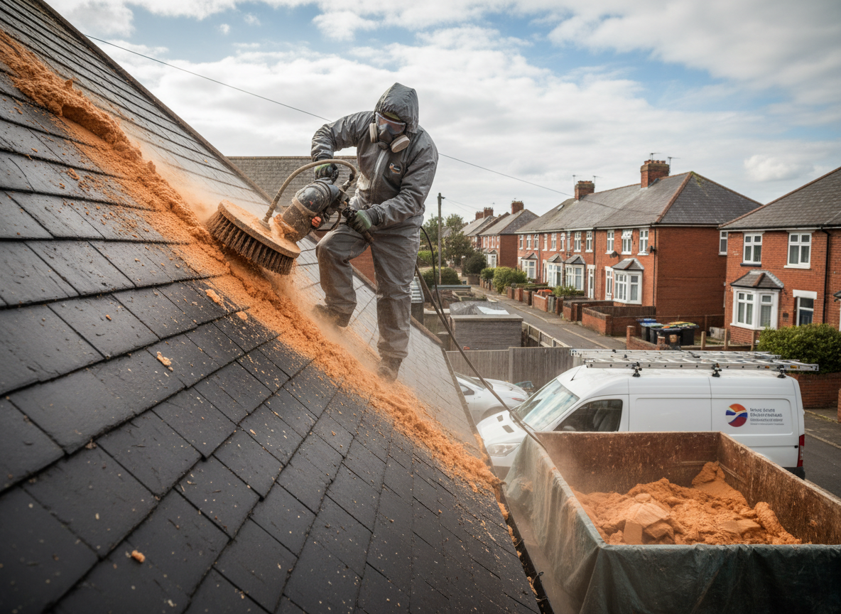 Roof Spray Foam Removal in Plymouth, Devon
